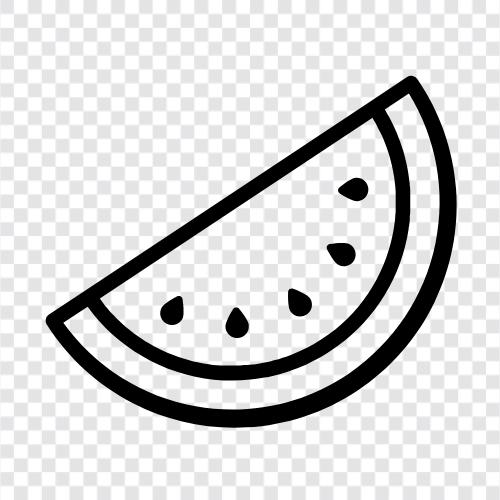 watermelon, fruit, healthy, dessert icon svg