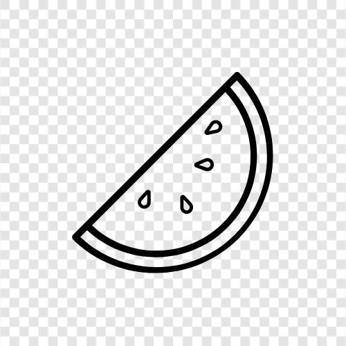 watermelon, honeydew, cantaloupe, Melon icon svg