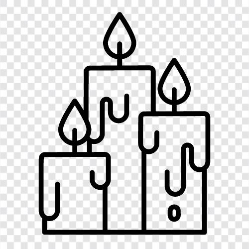 wax candles, scented candles, candle melts, melting candles icon svg