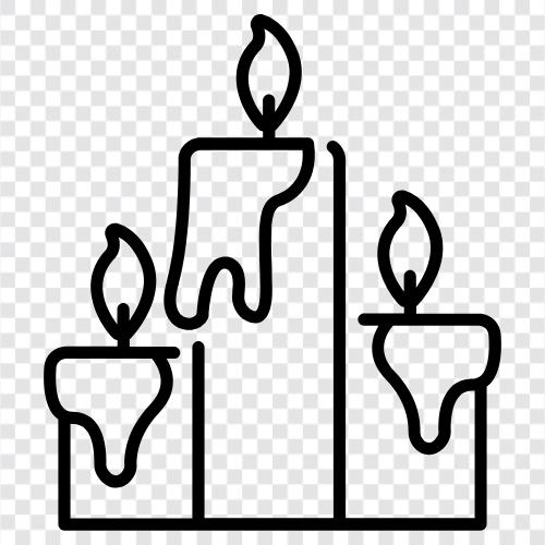 wax, flame, wick, beeswax icon svg