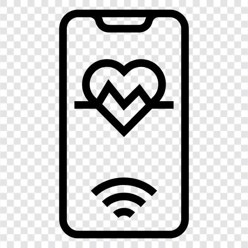 wearables, health data, telemedicine, health tracking icon svg