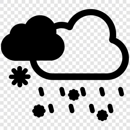 Wetter, prognostiziert, Regen, Gewitter symbol