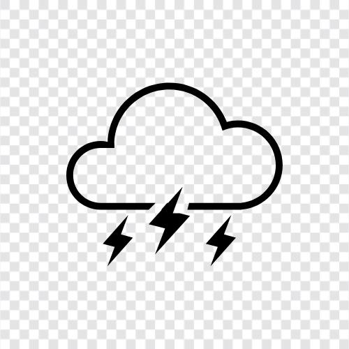 weather, storm, lightning, loud icon svg