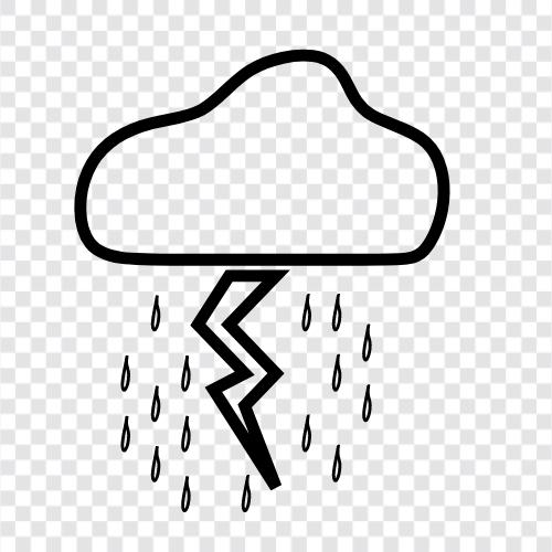 weather, thunderstorm, rain, lightning icon svg