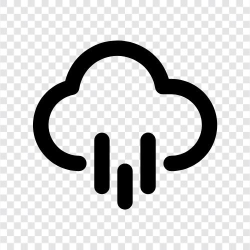 Wetter, Vorhersage, Niederschlag, Gewitter symbol