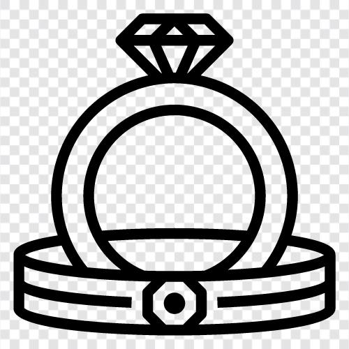 wedding rings, rings, titanium, sterling silver icon svg
