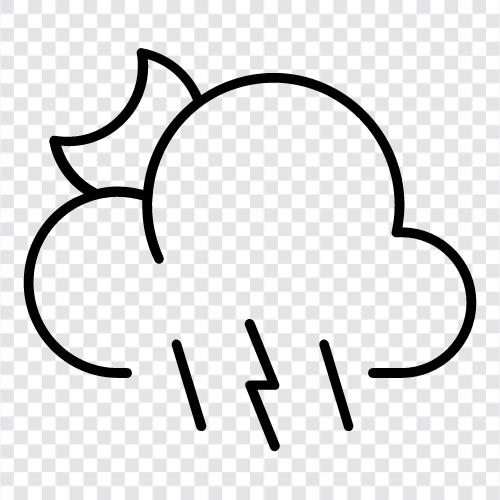 wet, precipitation, thunderstorm, rainfall icon svg