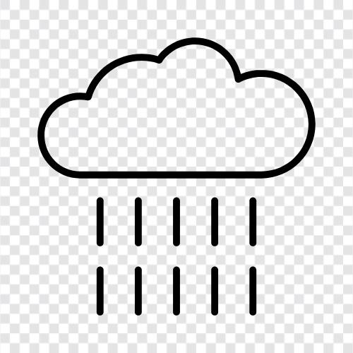 wet, precipitation, thunderstorm, storm icon svg