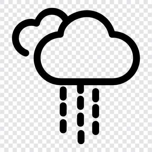 wet, precipitation, thunderstorm, raining icon svg