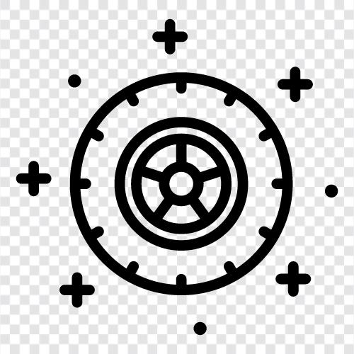 wheel, rubber, car, bike icon svg