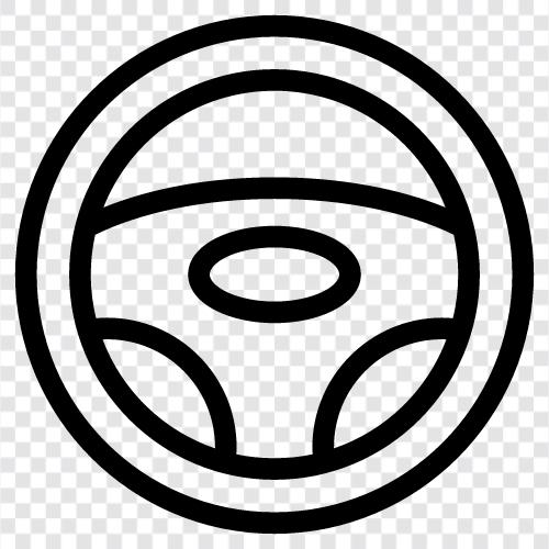 Wheel, Driving, Controls, Car icon svg