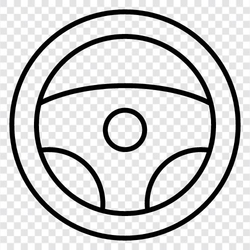 Wheel, Manual, Vehicle, Car icon svg