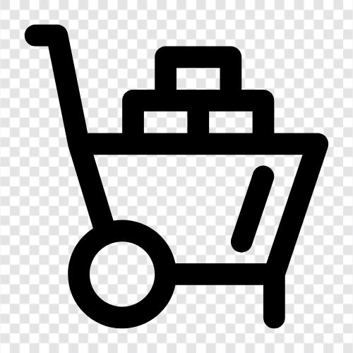 Wheelbarrow, Barrow, Load, Cart icon svg