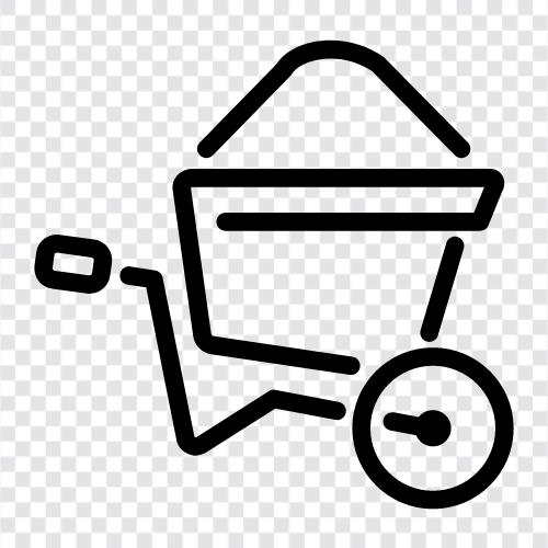 Wheelbarrow, Barrow, Cart, Carry icon svg