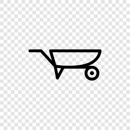 Wheelbarrow, rubbish, rubbish bin, rubbish collector icon svg