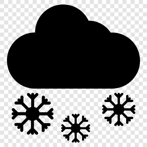 White snow, Winter weather, Ice, Snowflakes icon svg