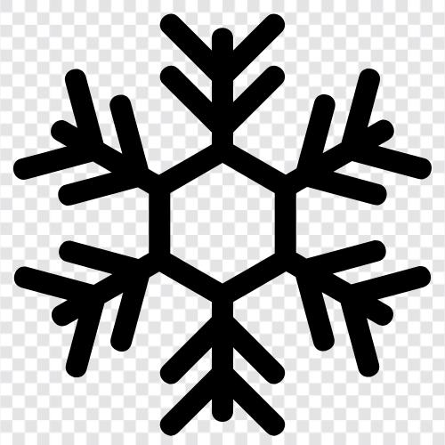 weiß, Flocken, Schneefall, Winter symbol