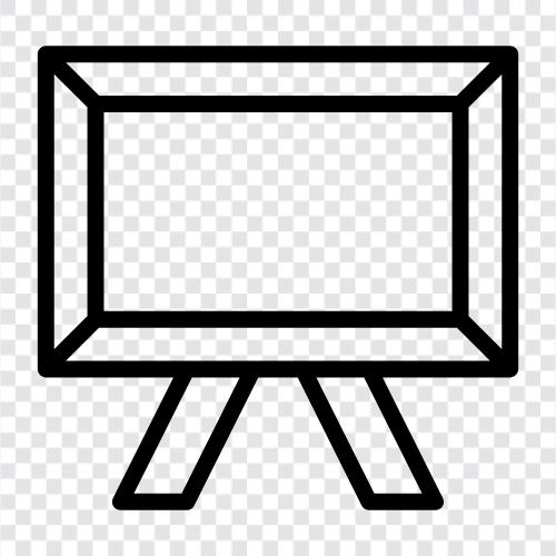 whiteboard, whiteboards, drawing board, brainstorming board icon svg