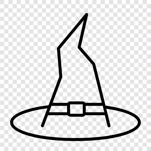 Wiccan Hat, Witch s Hat, Witch s Robe, Witch Hat icon svg