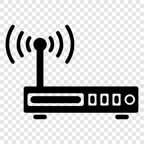 WLAN, Wireless, Wireless Router, WiFi Antenne symbol