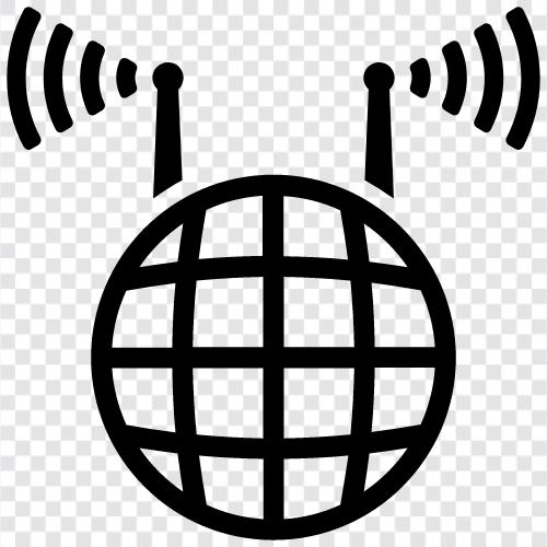 wifi internet, küresel wifi, wifi erişimi, wifi hotspots ikon svg