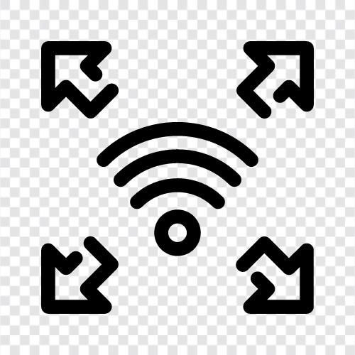 wiFi сигнал, сила сигнала WiFi, соединение wiFi, прочность сигнала WiFi в дБ Значок svg