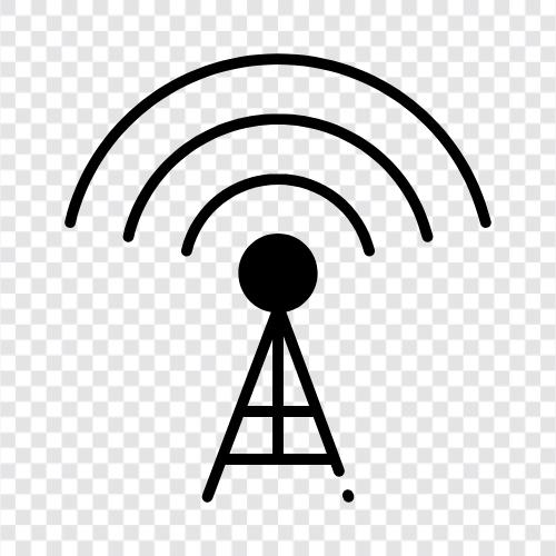 wifi sinyal gücü, wifi sinyal kapsamı, wifi sinyal paraziti, wifi sinyal aralığı ikon svg