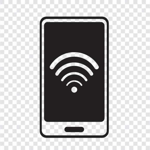 WiFi, сотовый телефон, беспроводной телефон, горячий пункт Значок svg