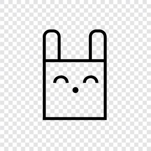 wild rabbit, house rabbit, cottontail, whitetailed icon svg