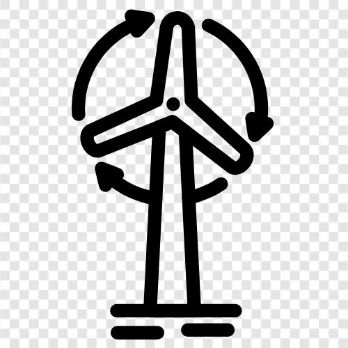 wind power, wind turbines, wind farms, windmills icon svg