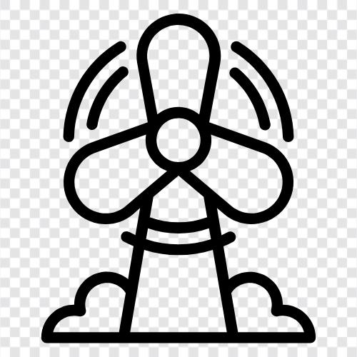 Wind Power, Renewable Energy, Energy, Green Energy icon svg