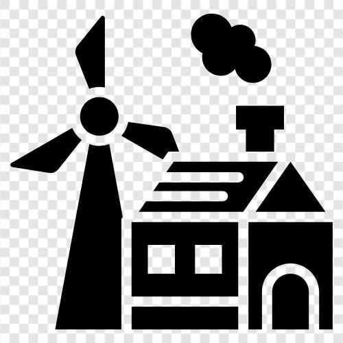 wind turbine, windmill, wind power, wind farms icon svg