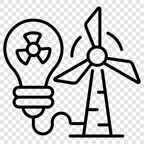 wind turbines, renewable energy, clean energy, green energy icon svg