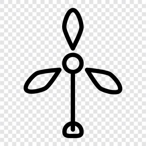 windmill, wind power, wind turbine, wind farm icon svg