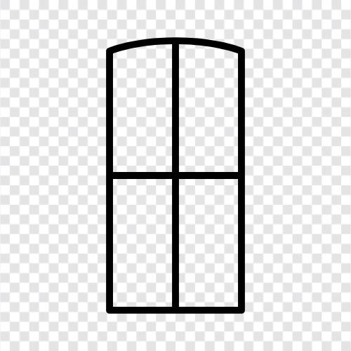 windows, screen, glass, panes icon svg