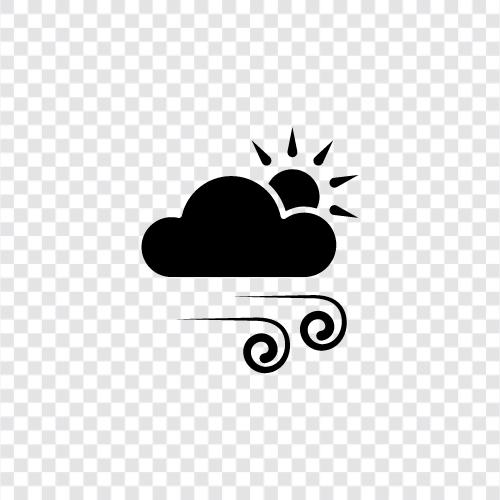 windy day, windy night, windy weather, windy conditions icon svg