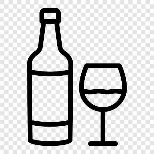 Weinglas, Weinland, Weintraube, Weingeschmack symbol