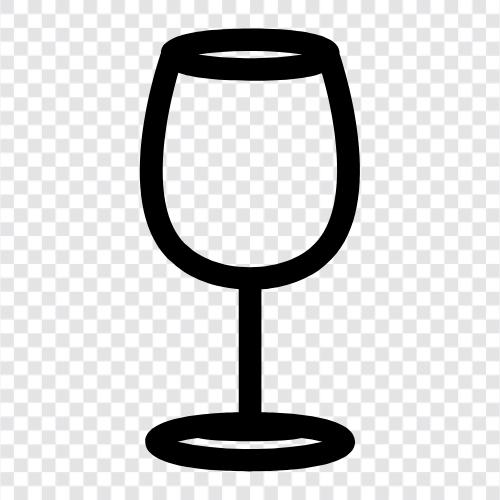 wine glasses, crystal wine glasses, wine goblet, wine flute icon svg