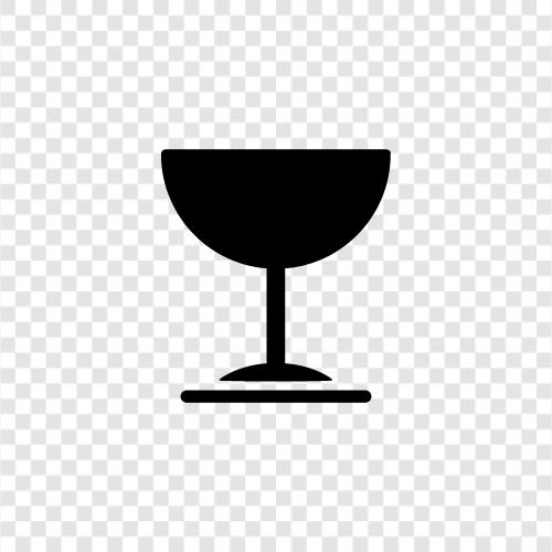 Weingläser, Weinkelch, Weinflöte, Weintumber symbol