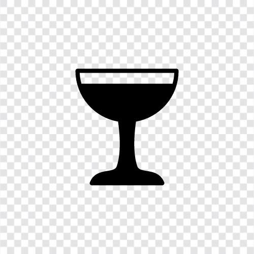 Weingläser, Kelch, Weinflöte, Weinglas symbol