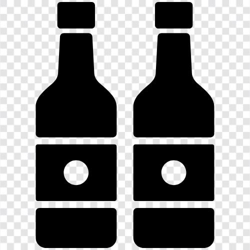 Weingläser, Weinzubehör, Weinflaschen symbol