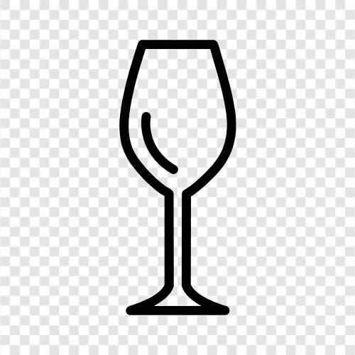 Weingläser, Keltertöpfe, Weinflöte, Weinglas symbol