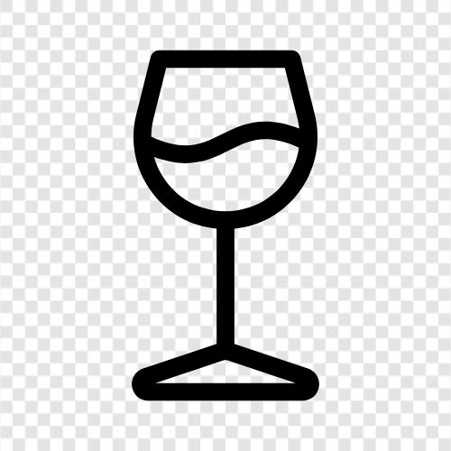 wine goblet, wine flute, wine cup, wine decan icon svg