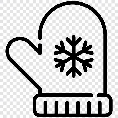 winter gloves, insulation, protection, warmth icon svg