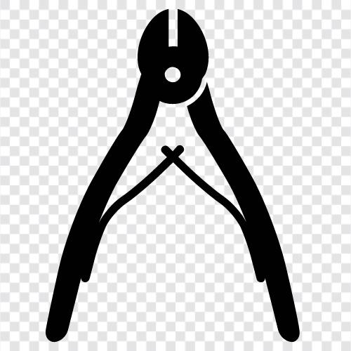 wire strippers, wire shears, wire cutters icon svg