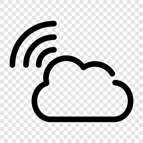 drahtlose Cloud, WifiCloud, CloudSpeicher, SpeicherCloud symbol