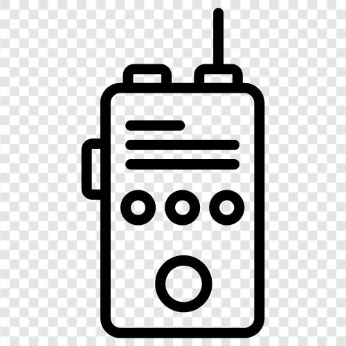 Drahtlose Kommunikation, Radio, Funkkommunikation, Zweiwegeradio symbol