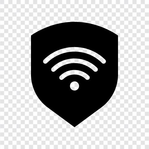 wireless shield, wireless security, wireless network, wireless security system icon svg