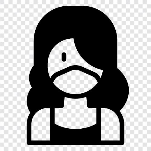 woman, girl, lady, female icon svg