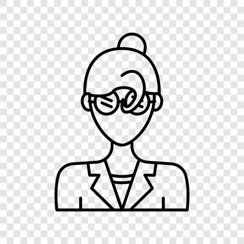 woman wearing glasses, glasses for women, woman with geek glasses, glasses for icon svg